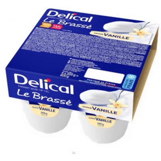 Delical Le Brassé Vanille HP/HC 4 x 200 g