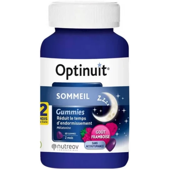 Nutreov Optinuit Sommeil Mélatonine 1,9 mg Gummies x 60