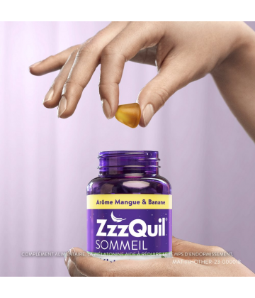ZzzQuil Sommeil Mangue Banane Gommes