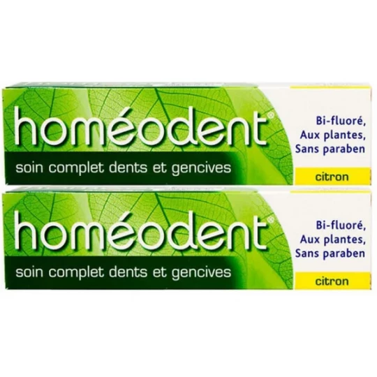 Boiron Homéodent Soin Complet Dents Gencives Citron 2 x 75 ml