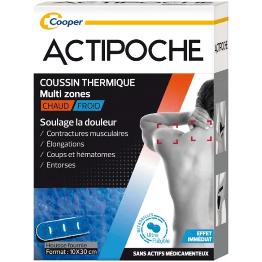 Actipoche Coussin Thermique Multi Zones Microbilles