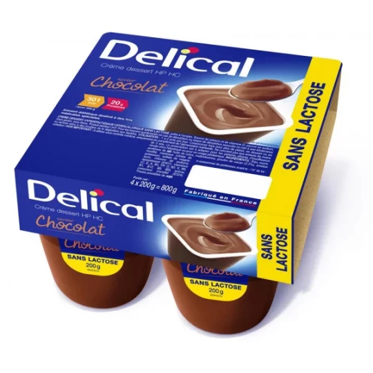 Delical Crème Dessert HP/HC Sans Lactose 4 x 200 g - image 2