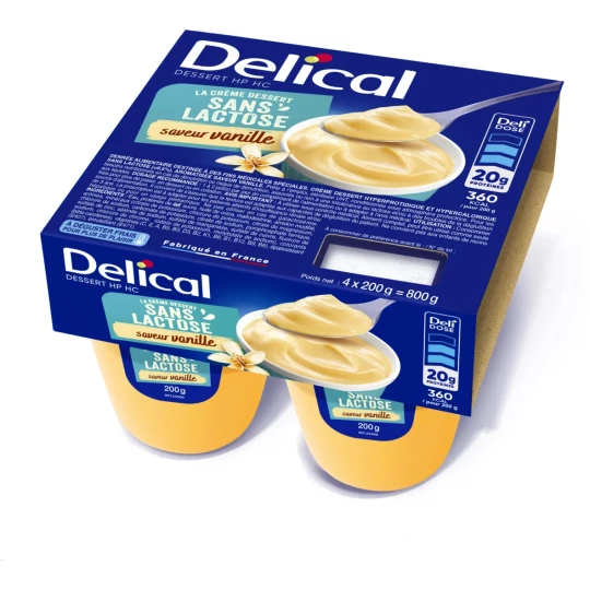 Delical Crème Dessert HP/HC Sans Lactose 4 x 200 g - image 5