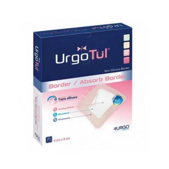Urgotul Border Pansements Hydrocellulaires Lipido Colloïde  8 cm x 8 cm x 16