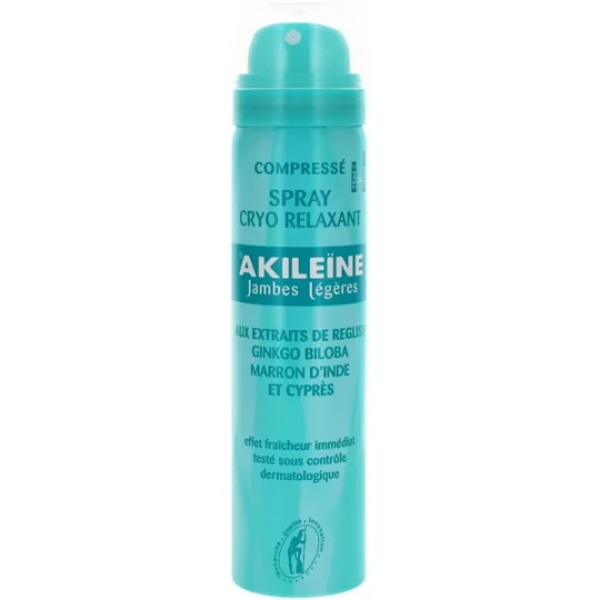 Akileïne Cryo-Relaxant Jambes Légères Spray 75 ml
