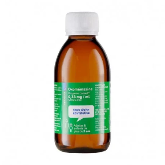 Oxomémazine Biogaran Conseil 0,33 mg/ml Sirop Sans Sucre 150 ml - image 3