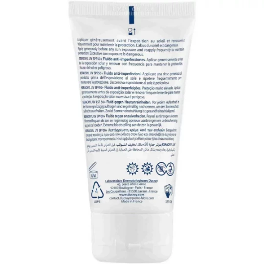 Ducray Keracnyl UV 50+ Fluide Anti-Imperfections 50 ml - image 2