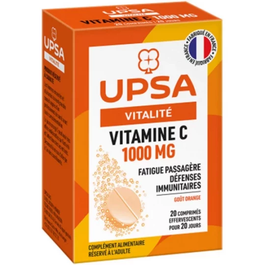 UPSA Vitamine C 1000 mg Comprimés Effervescents x 20