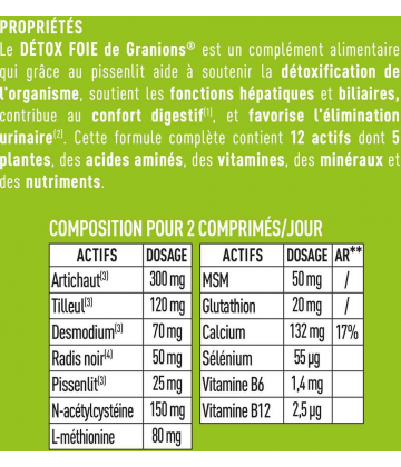 Granions Détox Foie Comprimés x 60