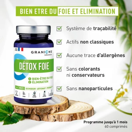 Granions Détox Foie Comprimés x 60 - image 4
