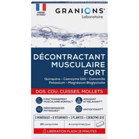 Granions Décontractant Musculaire Fort Comprimés x 20