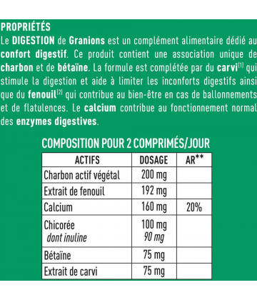Granions Digestion Comprimés x 60