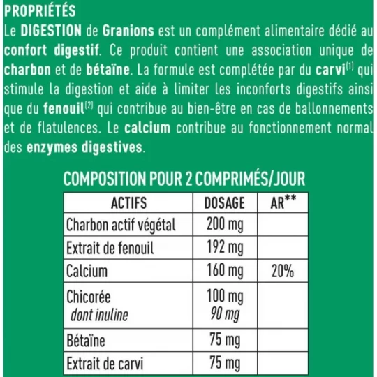 Granions Digestion Comprimés x 60 - image 2