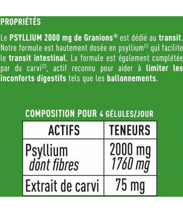 Granions Psyllium 2000 mg x 60