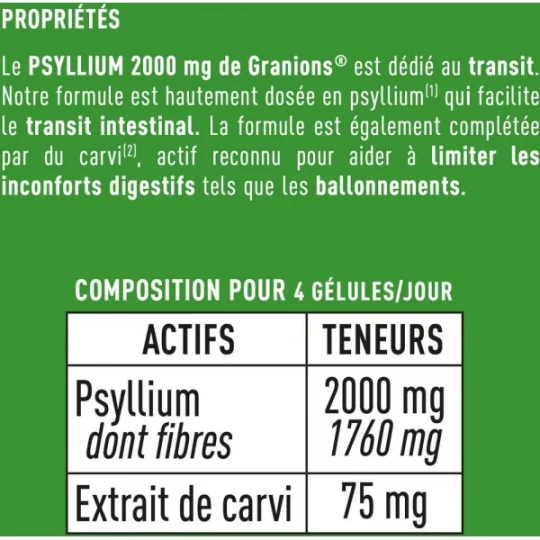 Granions Psyllium 2000 mg x 60 - image 2