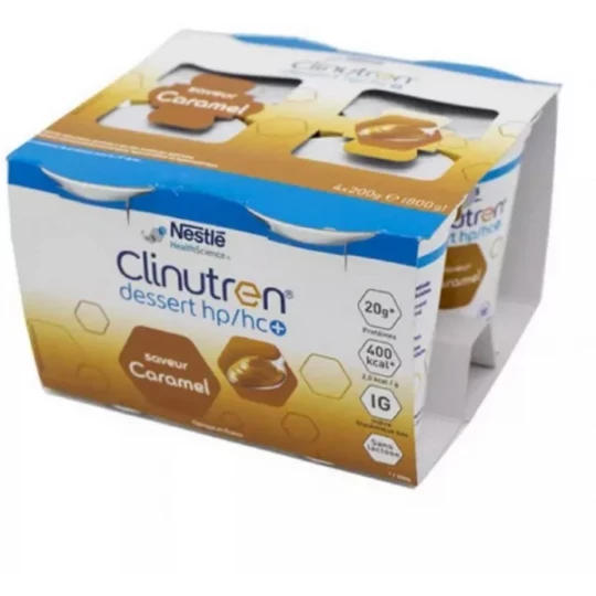 Clinutren Dessert HP/HC+ 2 kcal Caramel 4 X 200 g