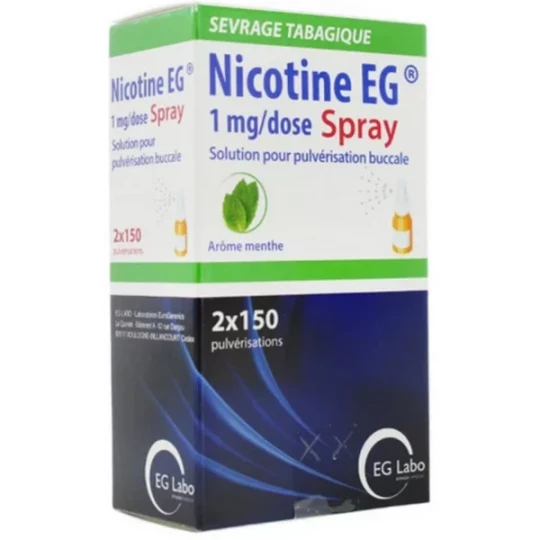 Nicotine EG Menthe 1 mg Spray 2 x 150