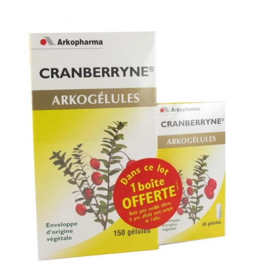 Arkogélules Cranberryne x 150 + 1 boite offerte x 45