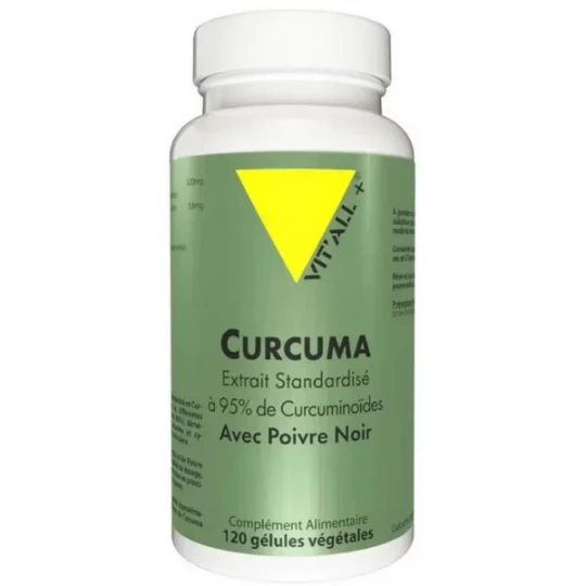 Curcuma Poivre Noir 120 Gelules 220 mg