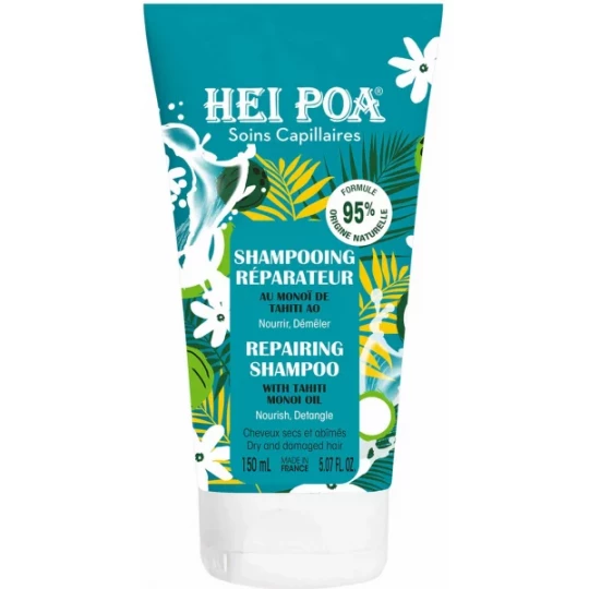 Hei Poa Shampooing Réparateur Monoï de Tahiti Tube 150 ml