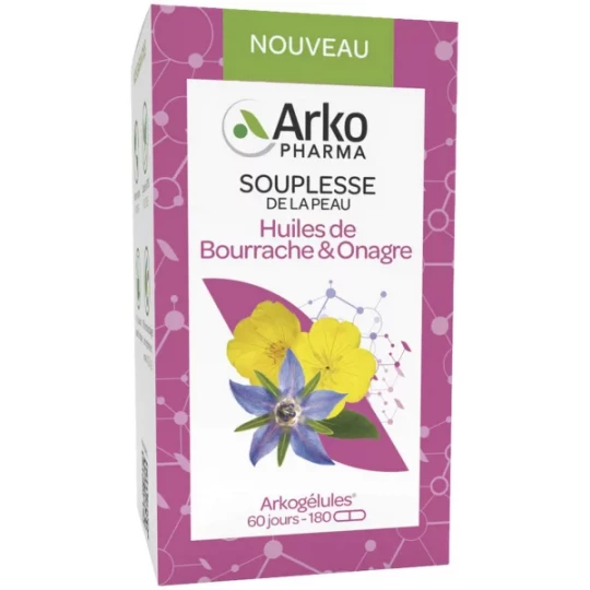 ArkoGélules Huile de Bourrache & Onagre Gélules x 180