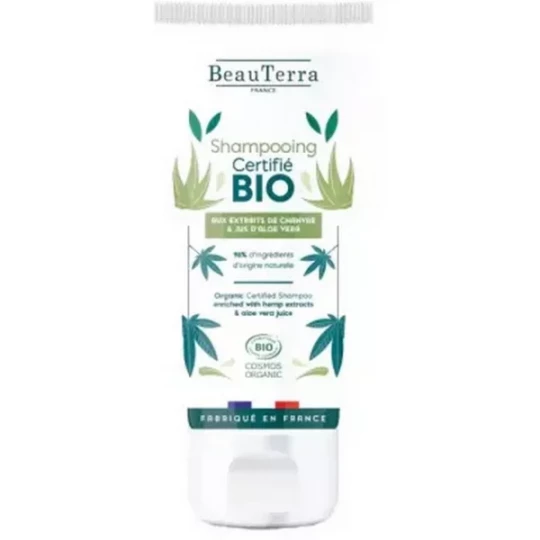 BeauTerra Shampooing Chanvre & Aloe Vera Bio 75 ml