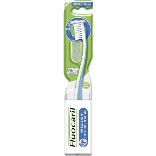 Fluocaril Brosse à Dents Violette Précision Interdentaire 20/100