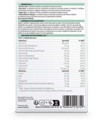 Richelet Cheveux Peaux Ongles Capsules