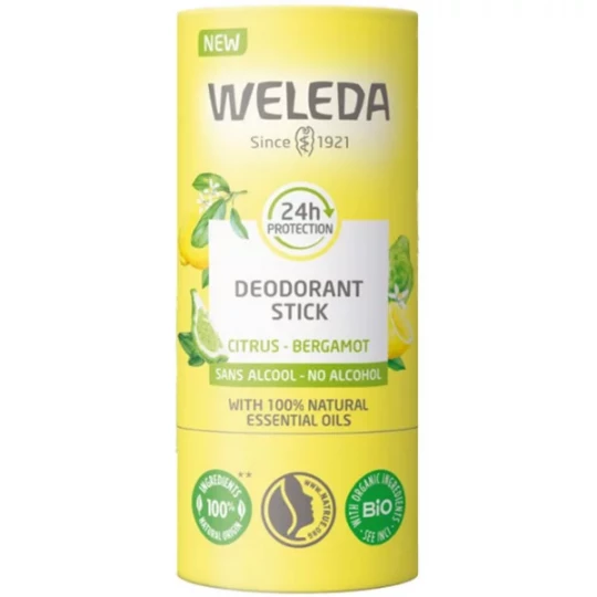 Weleda Déodorant Stick Citrus Bergamote Bio - image 2
