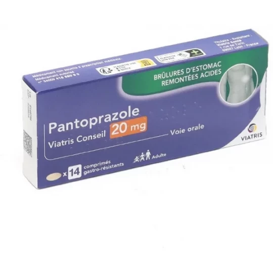 Mylan Viatris Conseil Pantoprazole 20 mg comprimés - image 2