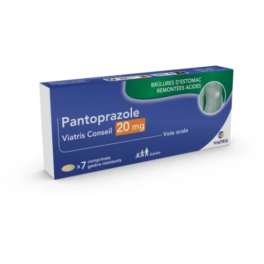 Mylan Viatris Conseil Pantoprazole 20 mg comprimés - image 3