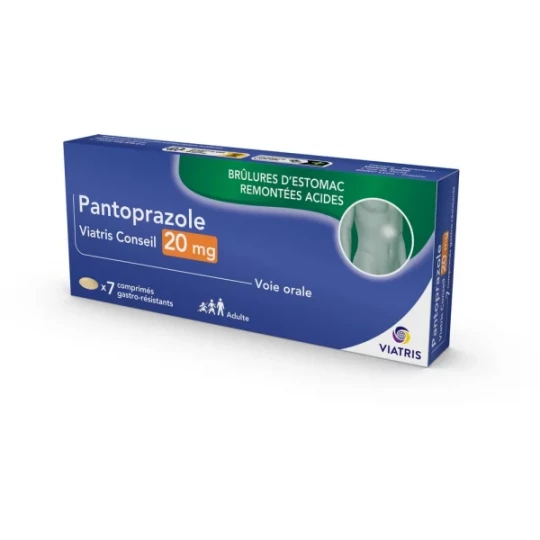 Mylan Viatris Conseil Pantoprazole 20 mg comprimés - image 5