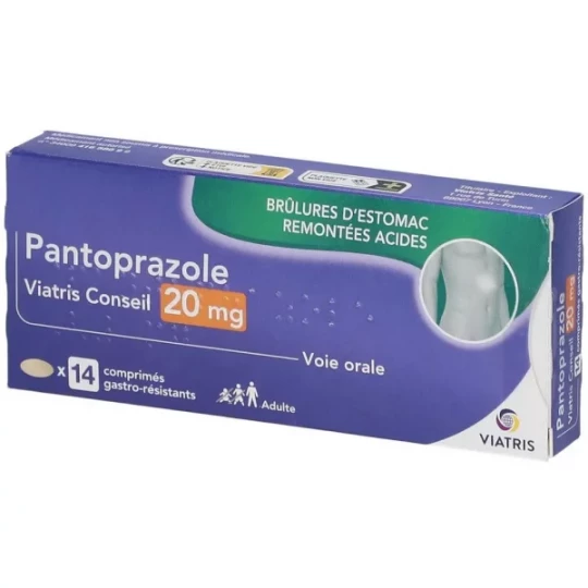 Mylan Viatris Conseil Pantoprazole 20 mg comprimés - image 6