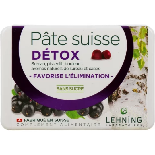 Lehning Pâte Suisse Détox Gommes x 40