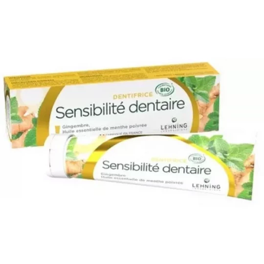 Lehning Dentifrice Sensibilité Dentaire Bio 80 g