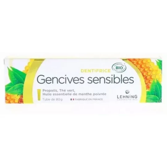 Lehning Dentifrice Gencives Sensibles Bio 80 g