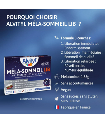 Alvityl Mela-Sommeil LIB Comprimés