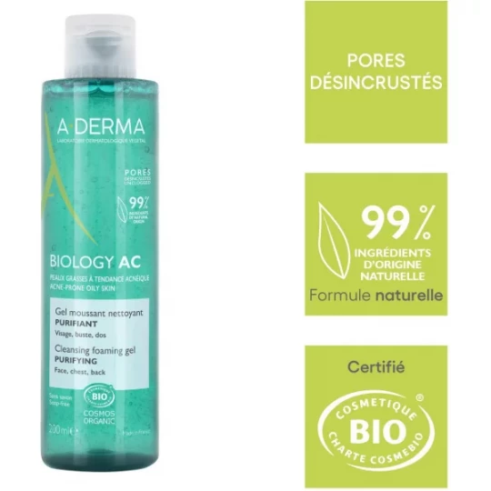 A-Derma Biology AC Gel Moussant Nettoyant Purifiant - image 5