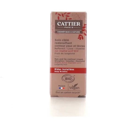 Cattier Soin Ciblé Redensifiant Contour Yeux et Lèvres Bio 15 ml