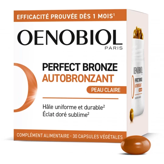 Oenobiol Perfect Bronze Autobronzant Peau Claire Capsules - image 2