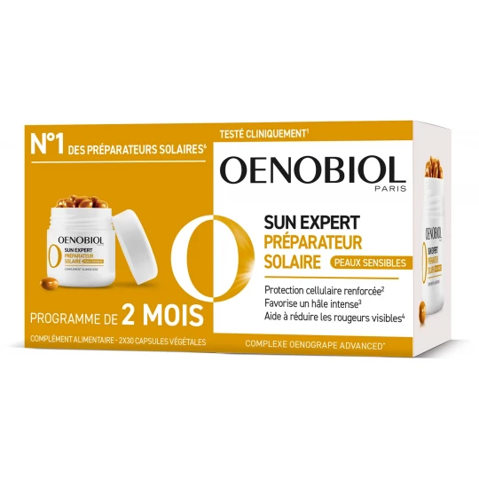 Oenobiol Sun Expert Préparateur Solaire Peaux Sensibles
