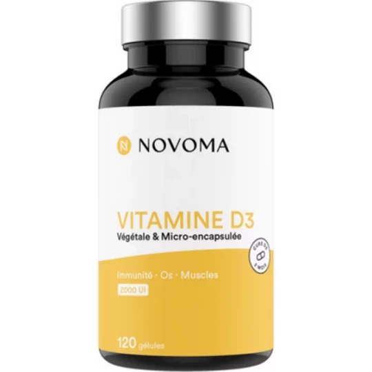 Novoma Vitamine D3 Gélules x 120
