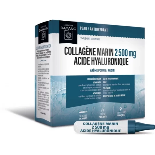 Dayang Collagène Marin Acide Hyaluonique Doses x 14