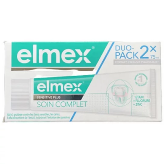 Elmex Sensitive Soin Complet 2 x 75 ml