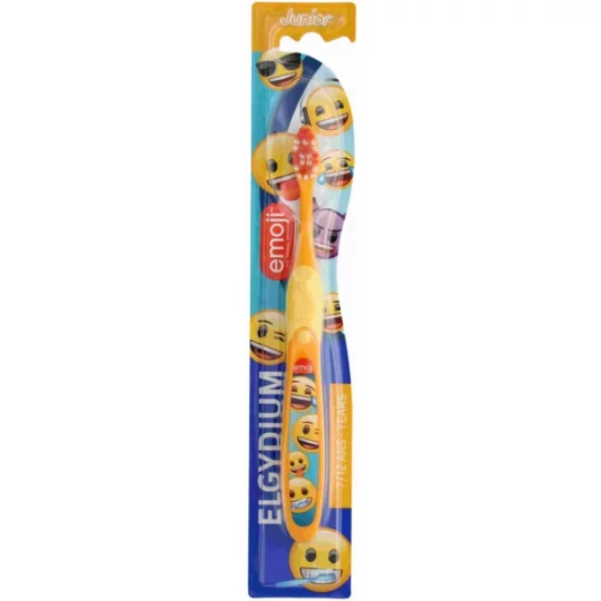 Elgydium Kids Brosse à Dents Souple Emoji 7-12 Ans