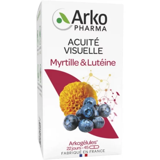 ArkoGélules Acuité Visuelle Myrtille & Lutéine Gélules x 45