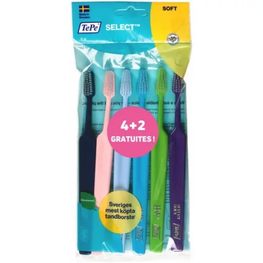 TePe Brosses à Dents Souples Pack x 6
