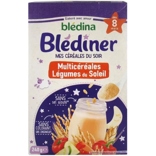 Blédîner Multicéréales Légumes Du Soleil 240 g
