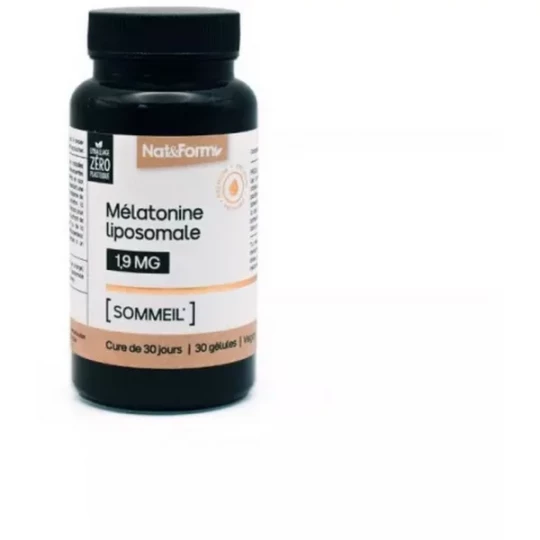 Nat&Form Mélatonine Liposomale 1,9 mg x 30