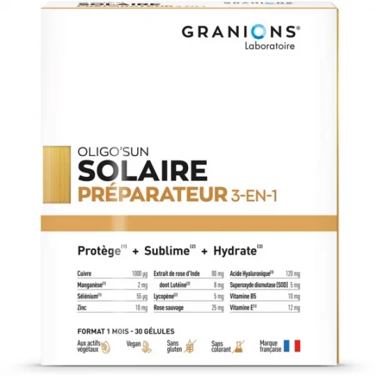 Granions Oligo'Sun Préparateur Solaire 3 en 1